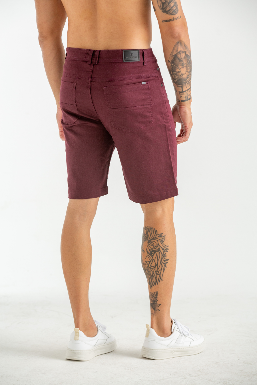 BERMUDA DE TECIDO ANDREUS PLUS BORDO