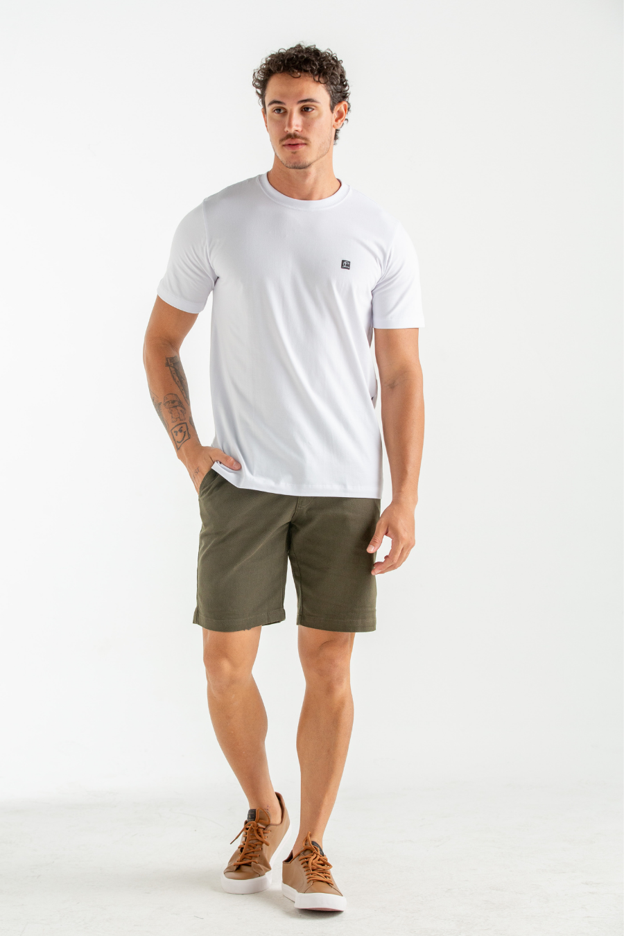 CAMISETA BÁSICA SLIM CONFORT BRANCO