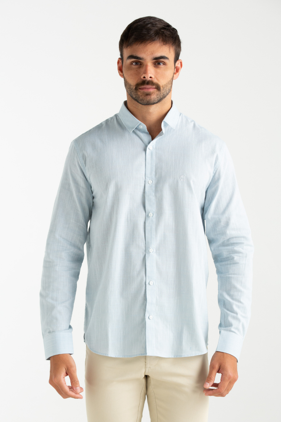 CAMISA DE TECIDO BIARRITZ AZUL CLARO