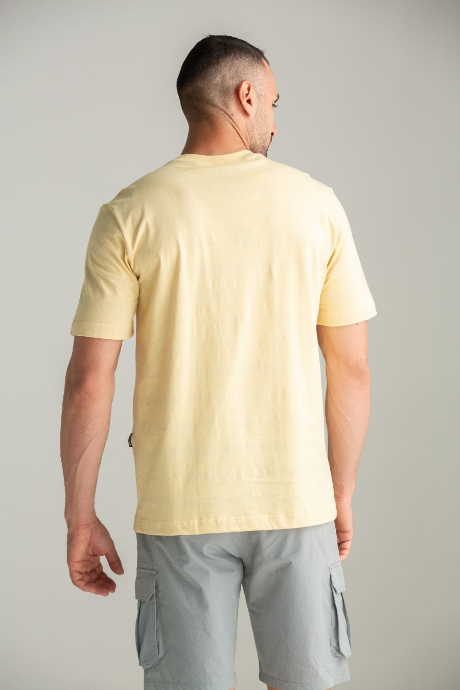 CAMISETA LINHO MISTO NATURE AMARELO