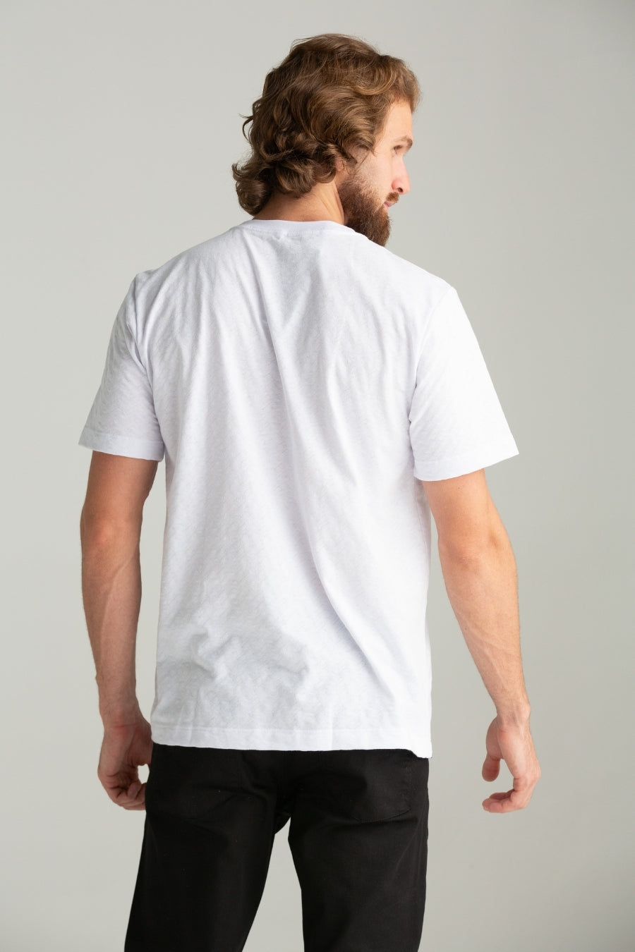 CAMISETA TRABALHADA BRANCO