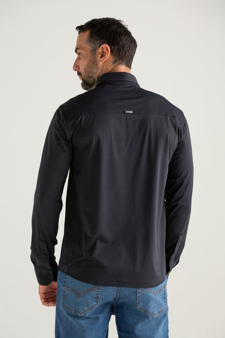 CAMISA MANGA LONGA TECH GIANT PRETO