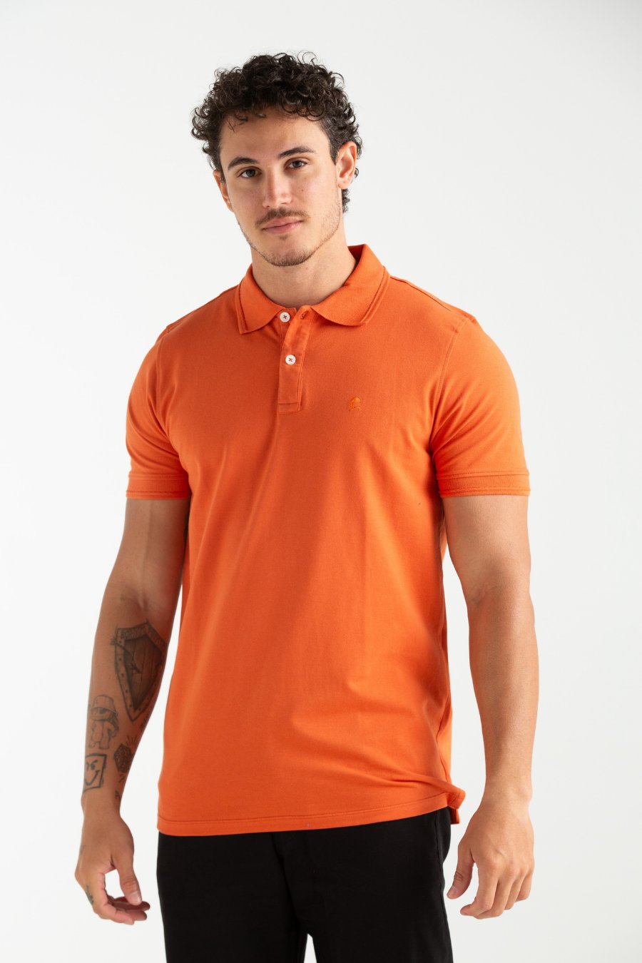 POLO PIQUET FLORA TELHA