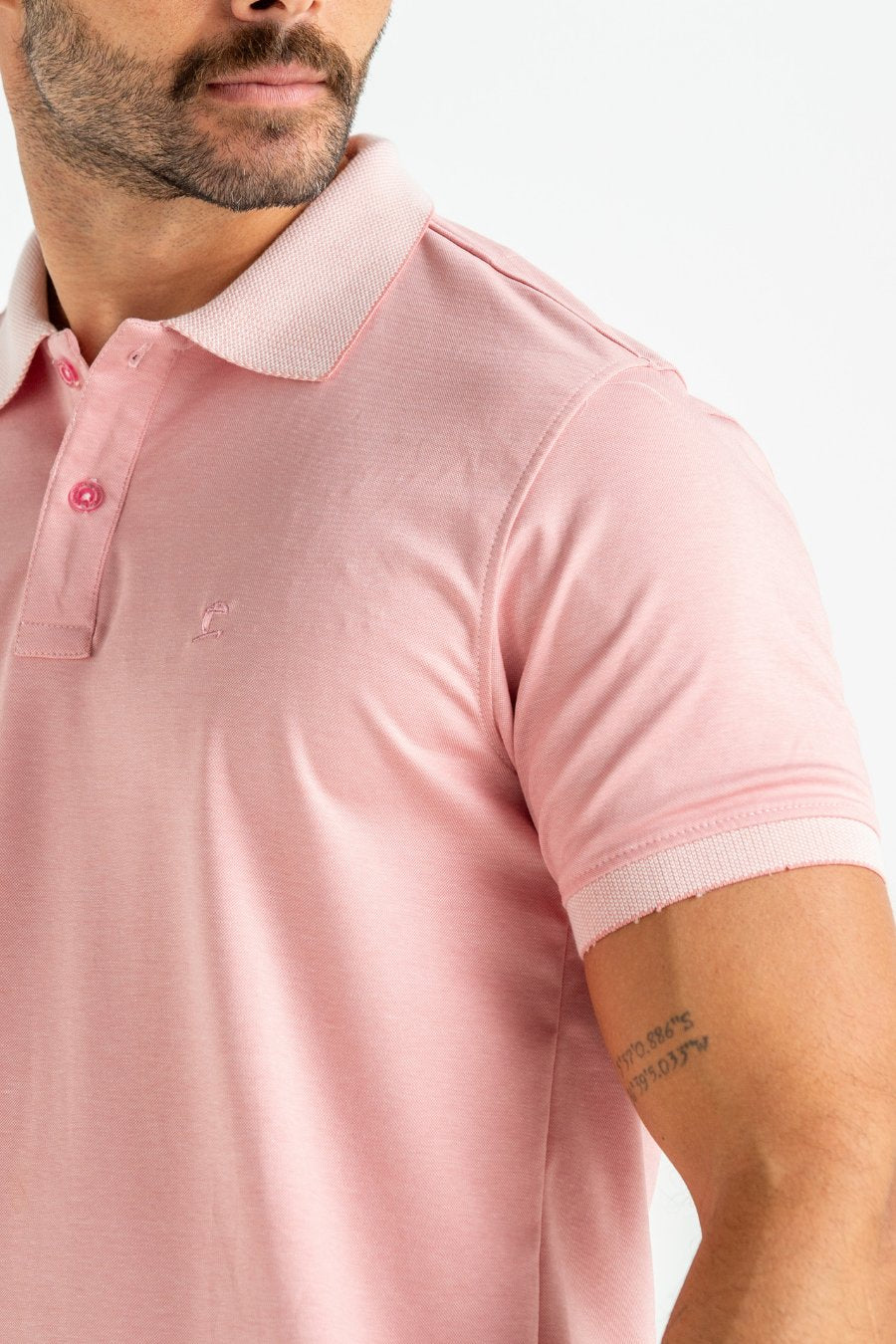 POLO OLIMPO GOLD ROSA CLARO