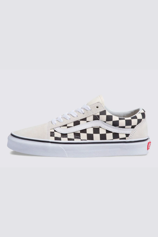 TENIS VANS OLD SKOOL QUADRICULADO WHITE/BLACK