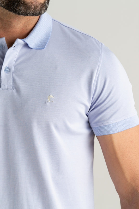 POLO OLIMPO GOLD AZUL CLARO