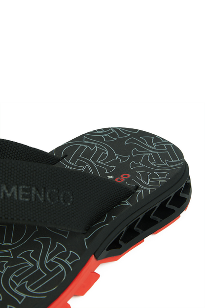 SANDÁLIA KENNER RAKKA FLAMENGO PRETO E VERMELHO 02