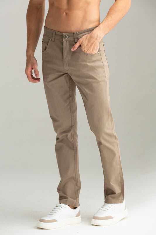 CALÇA DE TECIDO ANDREUS PLUS CAQUI