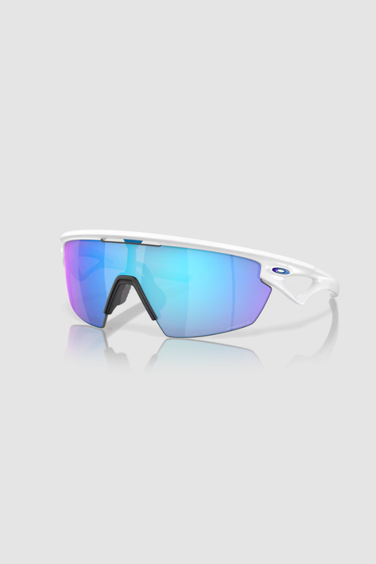ÓCULOS DE SOL OAKLEY SPHAERA PRIZM SAPPHIRE POLAZIRED MATTE WHITE