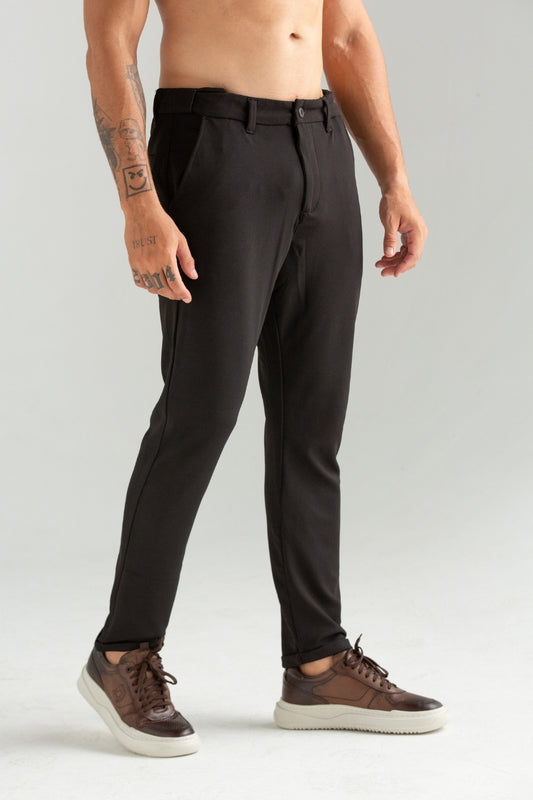 CALÇA TECH COM ELÁSTICO PRETA