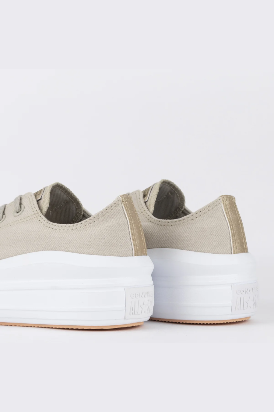 TÊNIS CONVERSE CHUCK TAYLOR ALL STAR MOVE OX AUTHENTIC GLAM BEGE CLARO