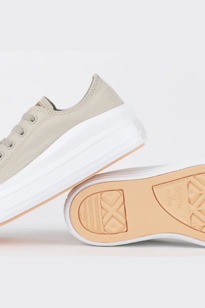 TÊNIS CONVERSE CHUCK TAYLOR ALL STAR MOVE OX AUTHENTIC GLAM BEGE CLARO