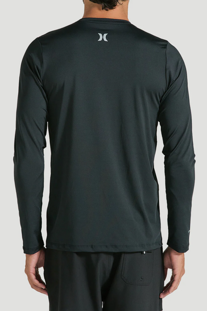 LYCRA HURLEY MANGA LONGA SURF ONE & ONLY PRETA