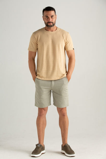 CAMISETA REGULAR MIKONOS BEGE