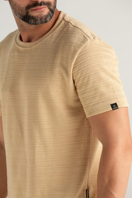 CAMISETA REGULAR MIKONOS BEGE