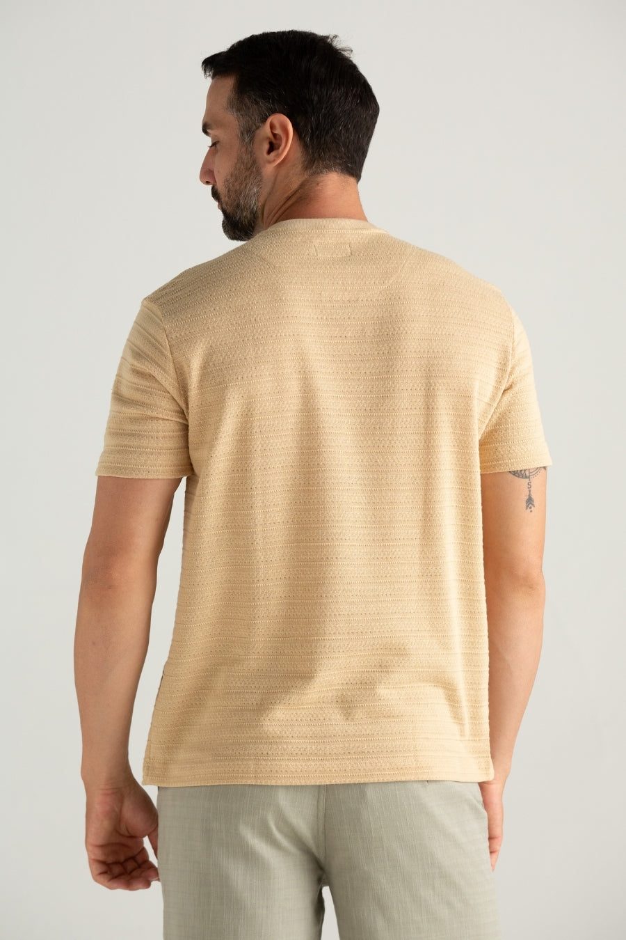 CAMISETA REGULAR MIKONOS BEGE