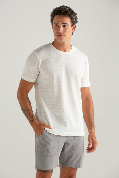 CAMISETA REGULAR MIKONOS OFF WHITE