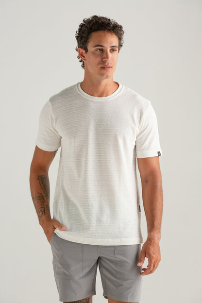 CAMISETA REGULAR MIKONOS OFF WHITE