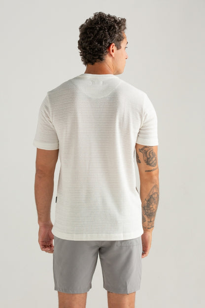 CAMISETA REGULAR MIKONOS OFF WHITE