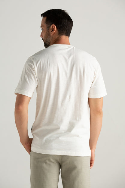 CAMISETA BASICA SLIM FLAME LIGHT OFF WHITE