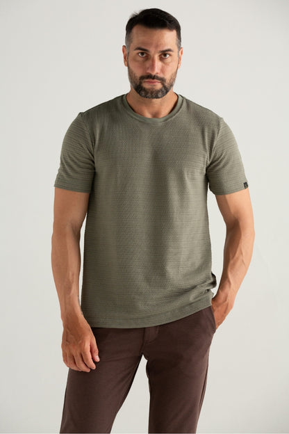 CALÇA DE TECIDO SPORT FINO PONTO ROMA MARROM