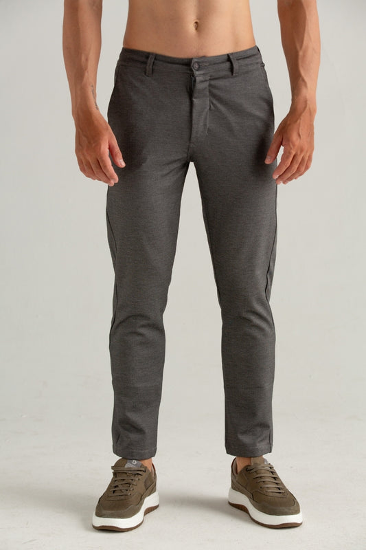 CALÇA DE TECIDO SPORT FINO PONTO ROMA PRETO