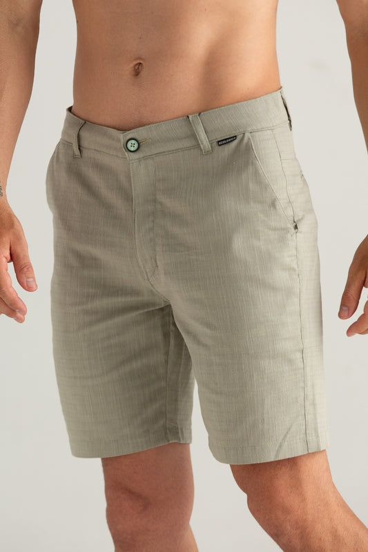 BERMUDA DE TECIDO GIRON VERDE CLARO