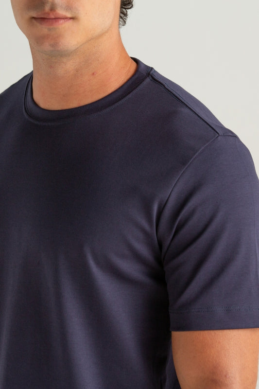 CAMISETA COTTON PIMA MARINHO