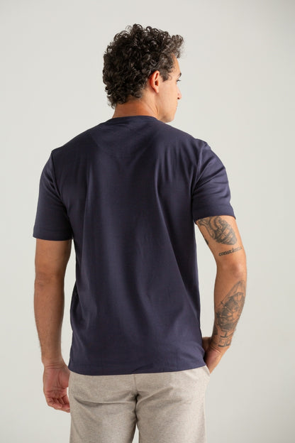 CAMISETA COTTON PIMA MARINHO