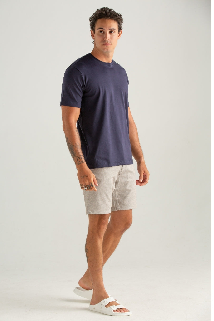 CAMISETA COTTON PIMA MARINHO