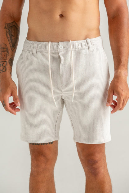 BERMUDA MOLETOM TECH CANELADA OFF WHITE