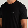 CAMISETA REGULAR TRICOT TEXTURA PRETO