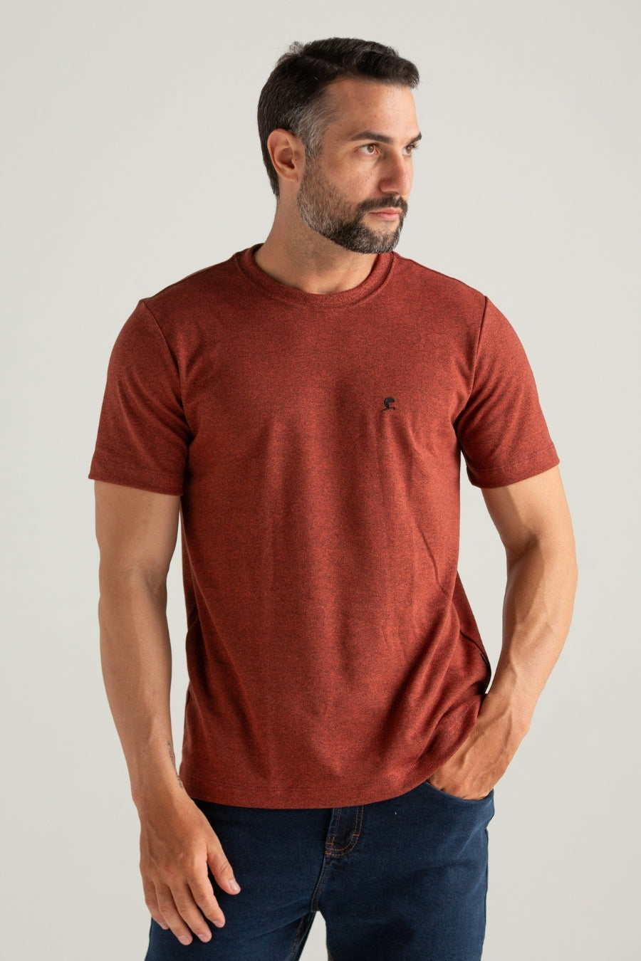 CAMISETA CONFORT SUEDINE MOLINE FERRUGEM