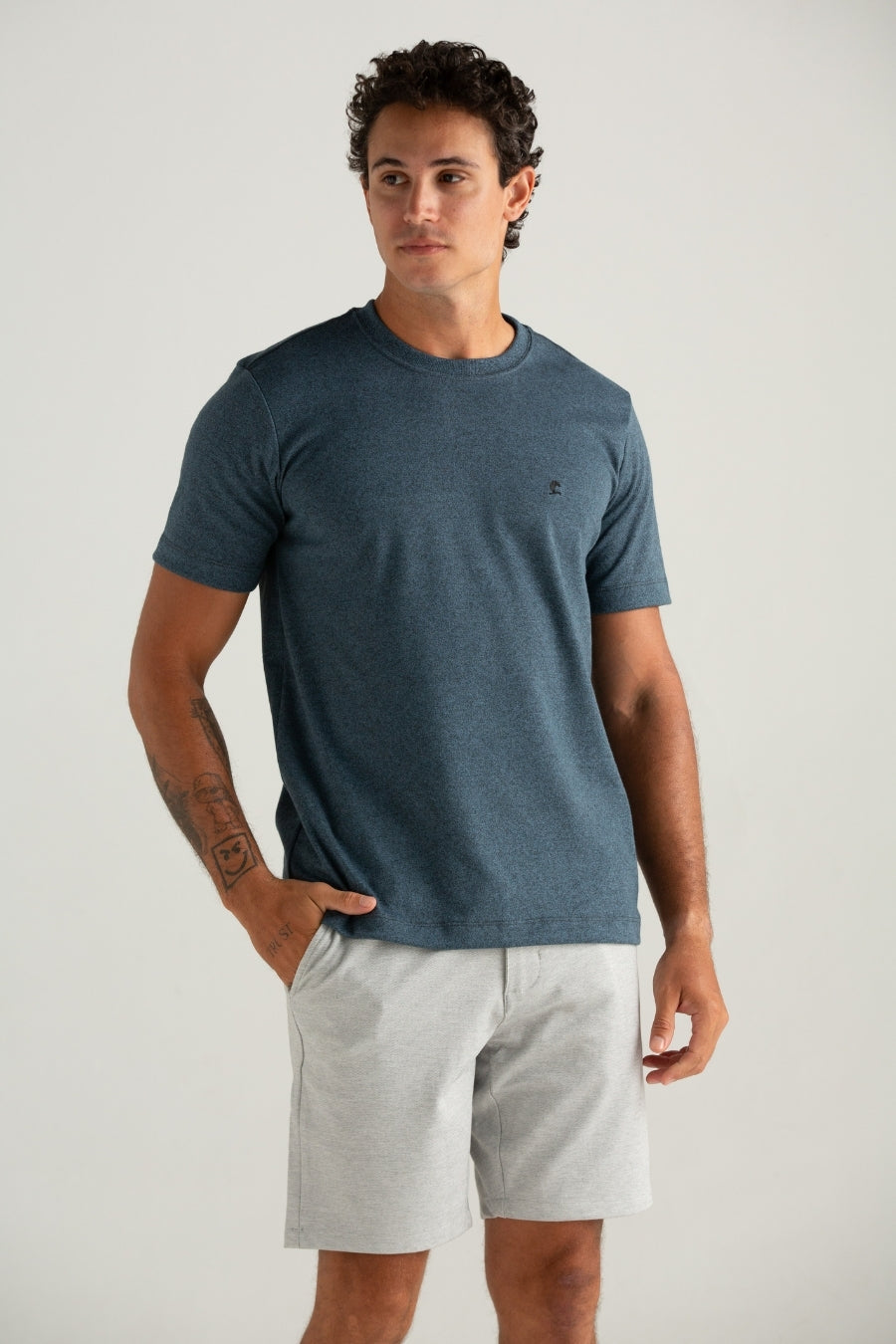 CAMISETA CONFORT SUEDINE MOLINE MARINHO