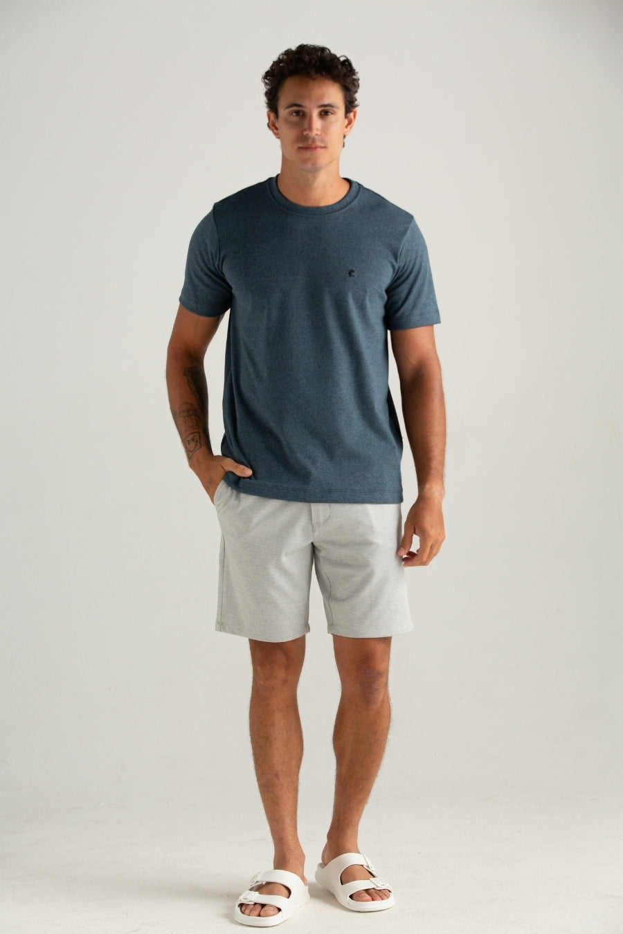 CAMISETA CONFORT SUEDINE MOLINE MARINHO