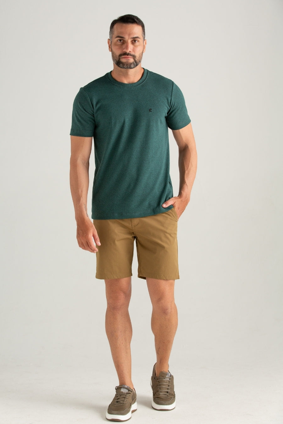 CAMISETA CONFORT SUEDINE MOLINE VERDE