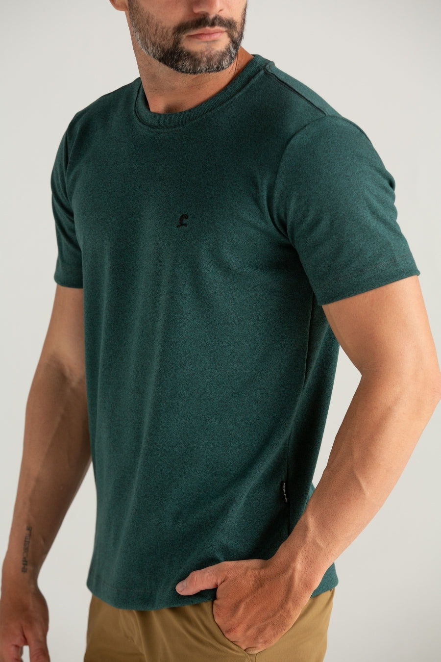 CAMISETA CONFORT SUEDINE MOLINE VERDE