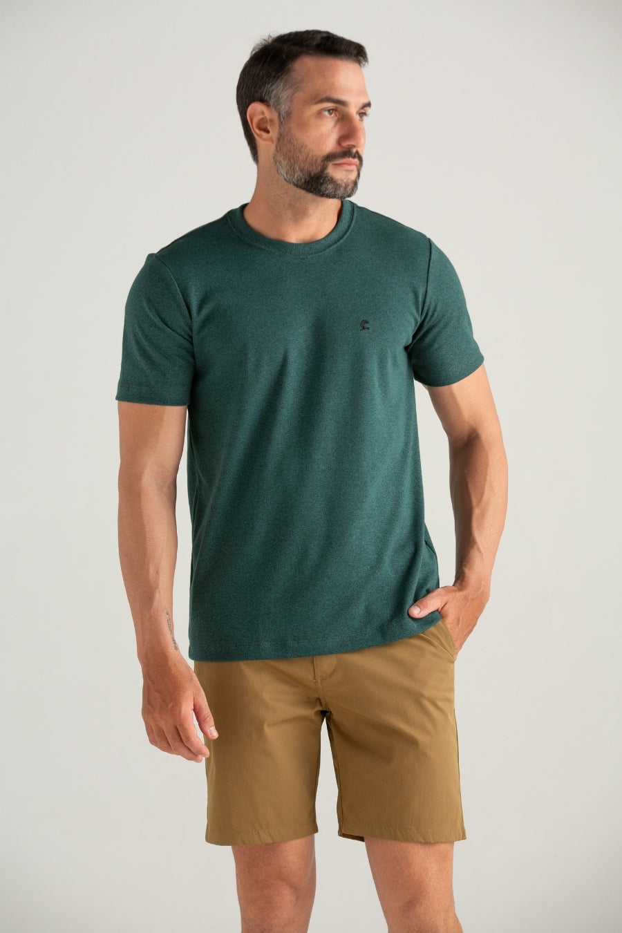 BERMUDA DE TECIDO SPORT FINO OTTO CARAMELO