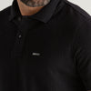 POLO TEXTURIZADO JACKARD ENROSQUEI PRETO