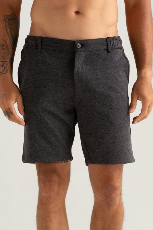 BERMUDA DE TECIDO TECH ELASTICO  PRETO