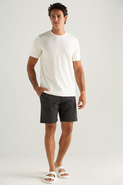 BERMUDA DE TECIDO TECH ELASTICO  PRETO