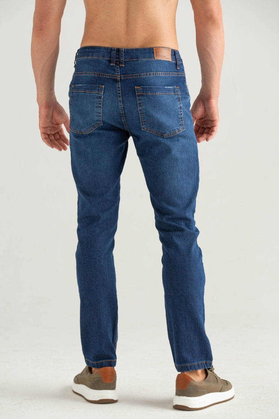 CALÇAS JEANS SLIM AZUL