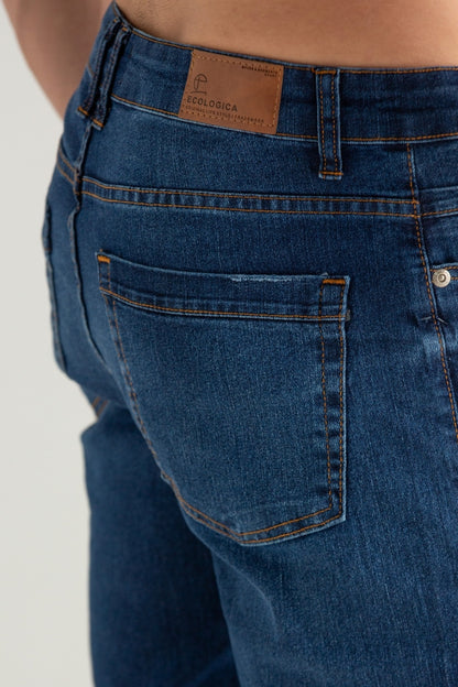 CALÇAS JEANS SLIM AZUL