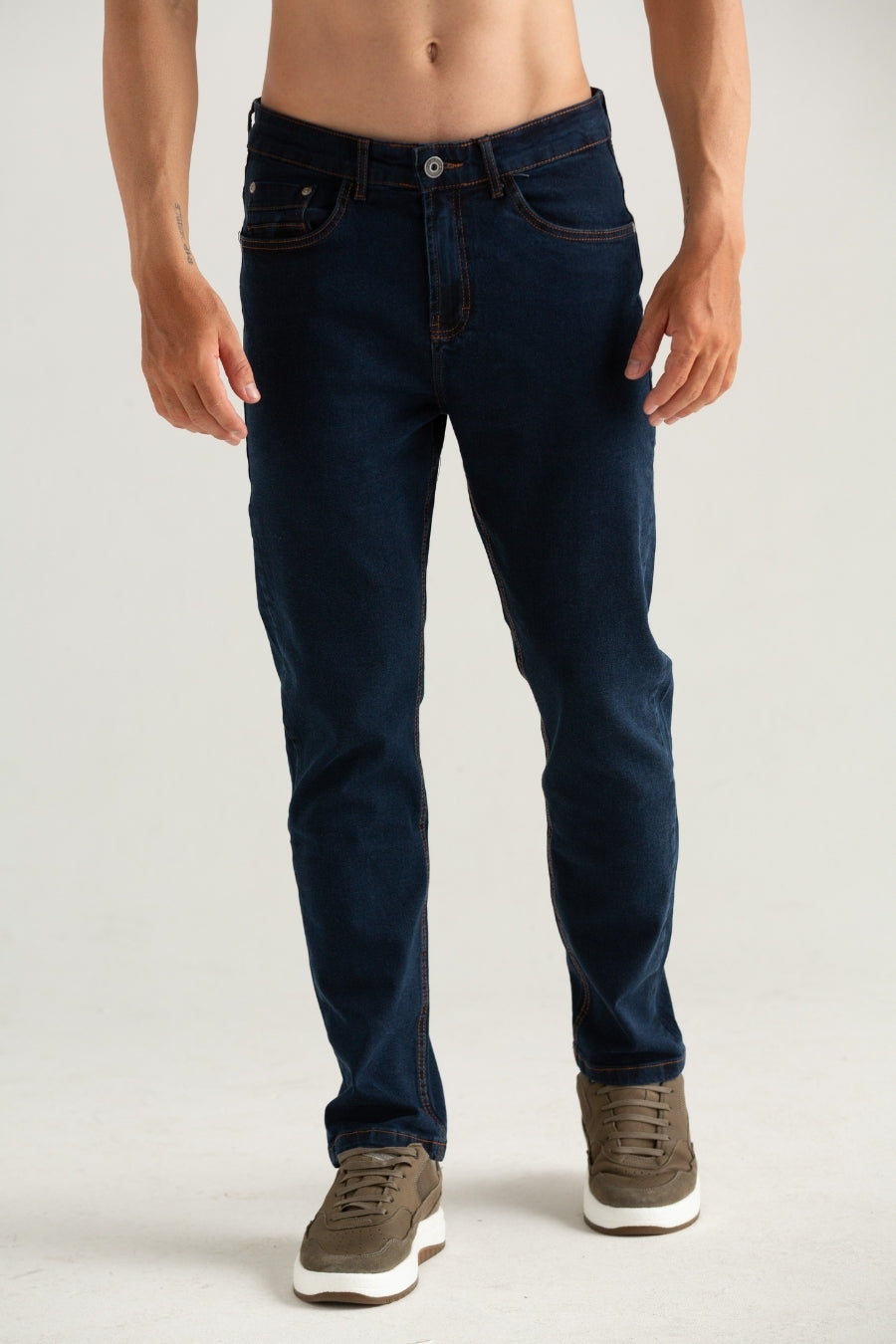 CALÇAS JEANS SLIM AZUL ESCURO