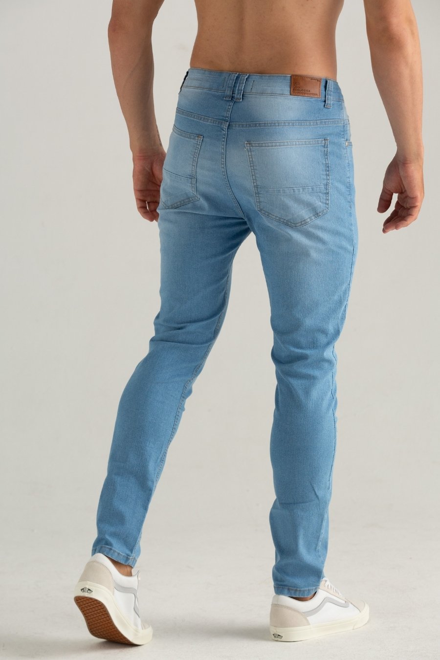 CALÇAS JEANS SLIM AZUL CLARO