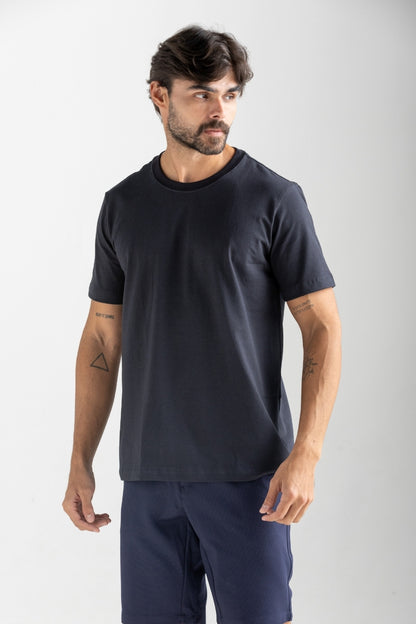 CAMISETA JACKARD PRETO