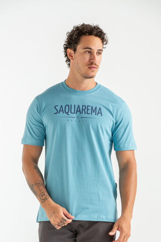 CAMISETA COM SILK SAQUAREMA AZUL JEANS