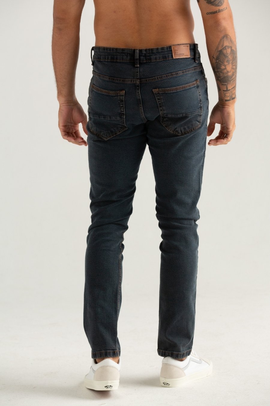 CALÇAS JEANS SLIM AZUL ESCURO