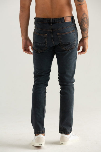CALÇAS JEANS SLIM AZUL ESCURO