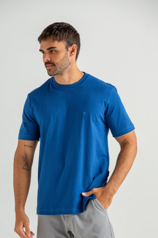 CAMISETA M/C M. REGULAR FIO 40 ROYAL